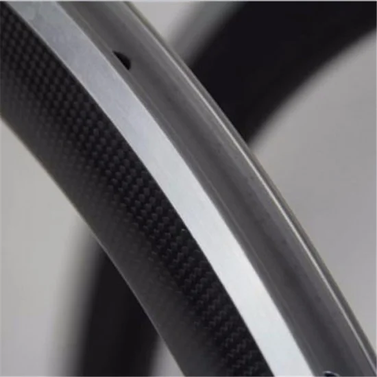 700C 50x25mm Clincher Alloy Brake Surface Carbon Road Bike Rim